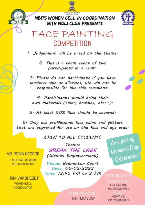 Face Painting Competition MBITS