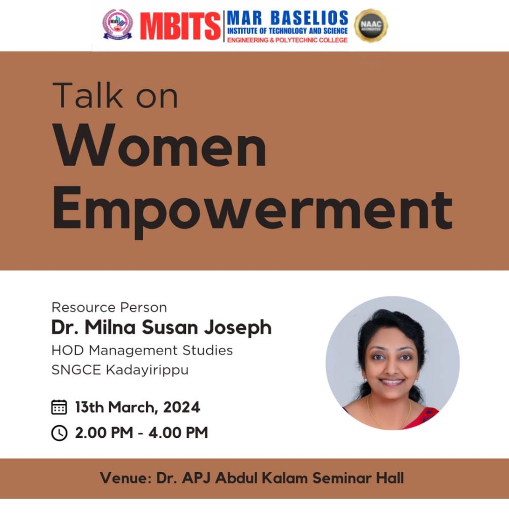 Talk on Women Empowerment - MBITS