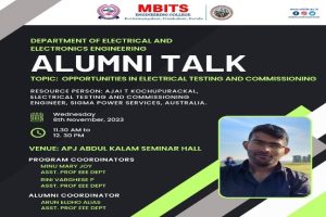 Talk on oppurtunities in Electrical testing and commisioning