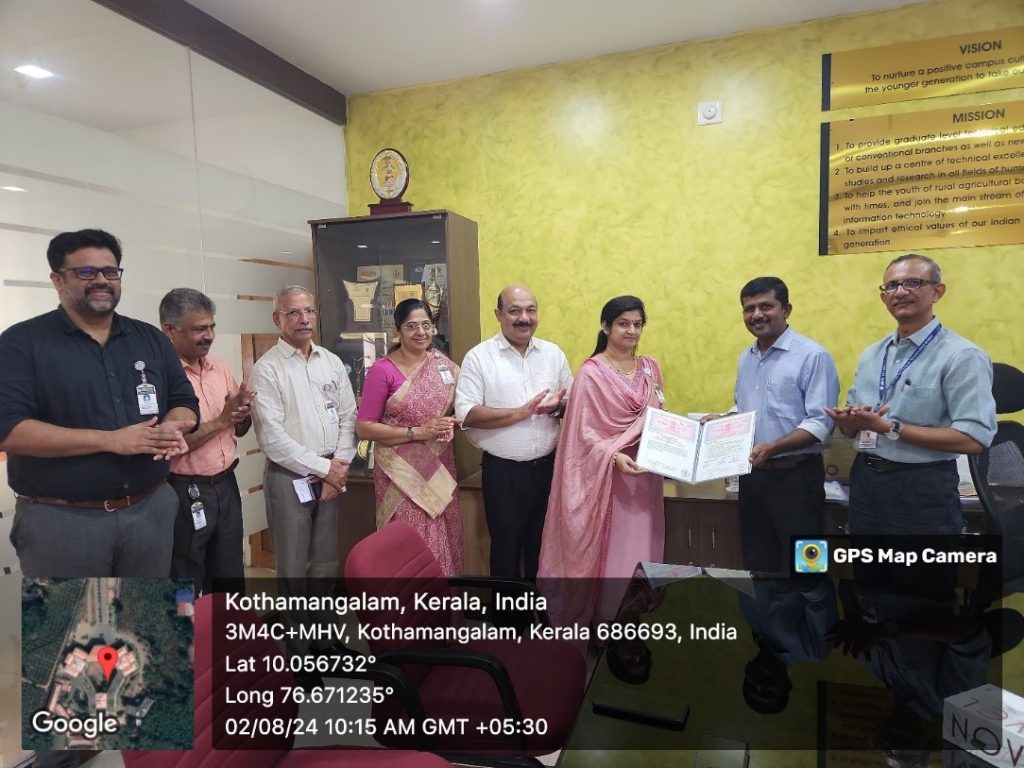 MoU for ECE Dept., MBITS with Integral Medical Instrumentation