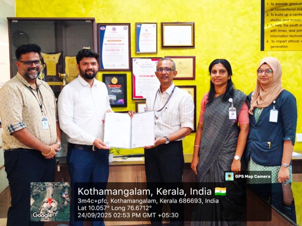 MoU for CSE Dept., MBITS with Smacon Technologies Pvt Ltd.