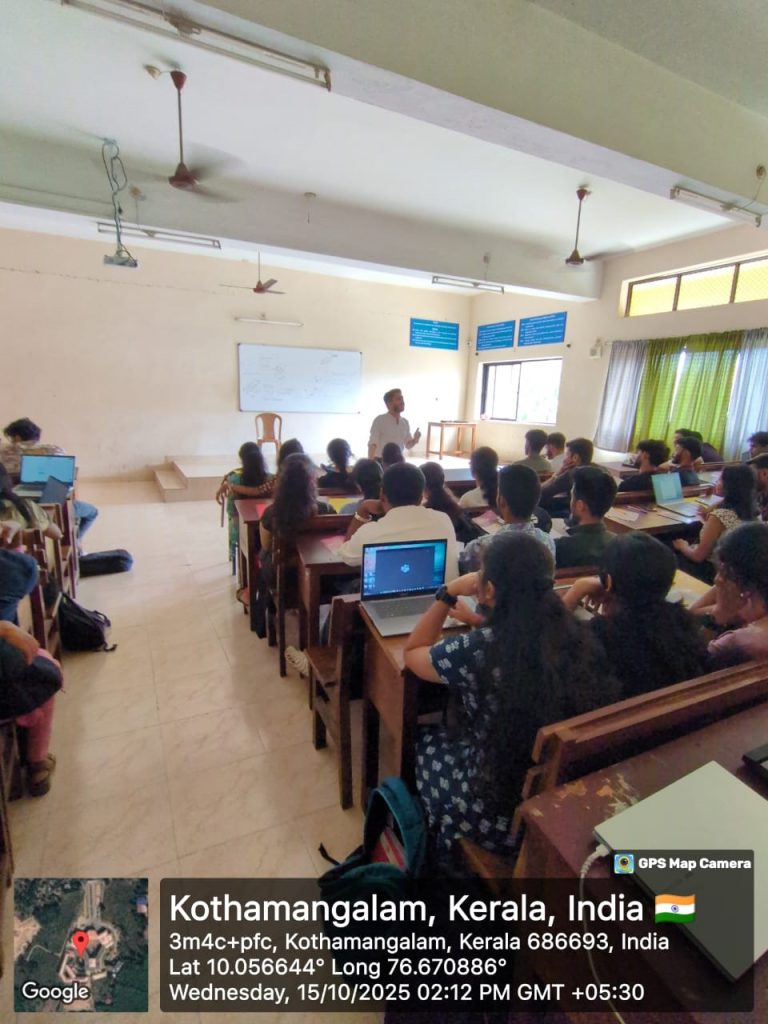 Career Guidance session for CSE students conducted by Mr. Kevin Paul Jose, Career Expert, Regional BDM, GeeBee Education